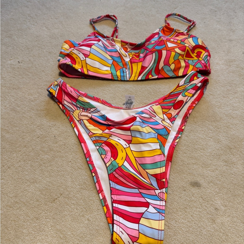 Colorful Abstract Bikini Set
